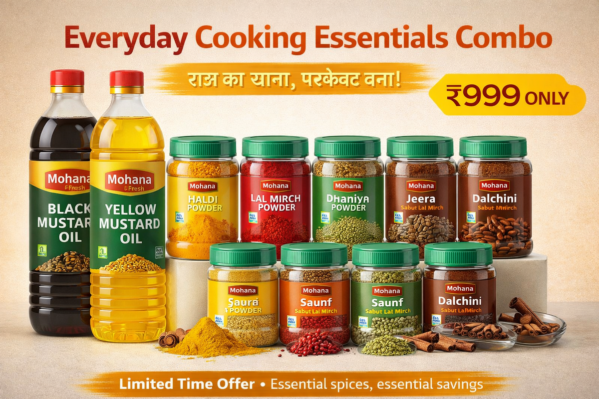 Everyday Cooking Essentials Combo – MohanaFresh.com